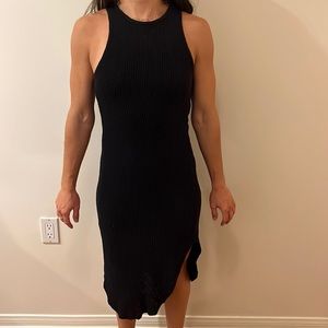 Lush Black Midi Dress - Medium